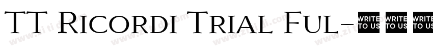 TT Ricordi Trial Ful字体转换